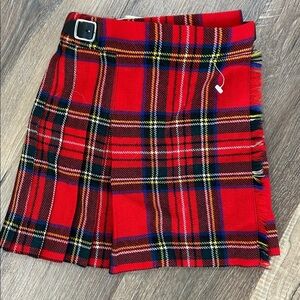 James Pringle Weavers of Irveness Vintage Scottish Red Plaid Skirt Kilt age 2